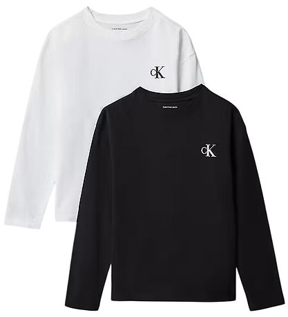 Calvin Klein Bluse - 2-pak - Bright White/ Pvh Black