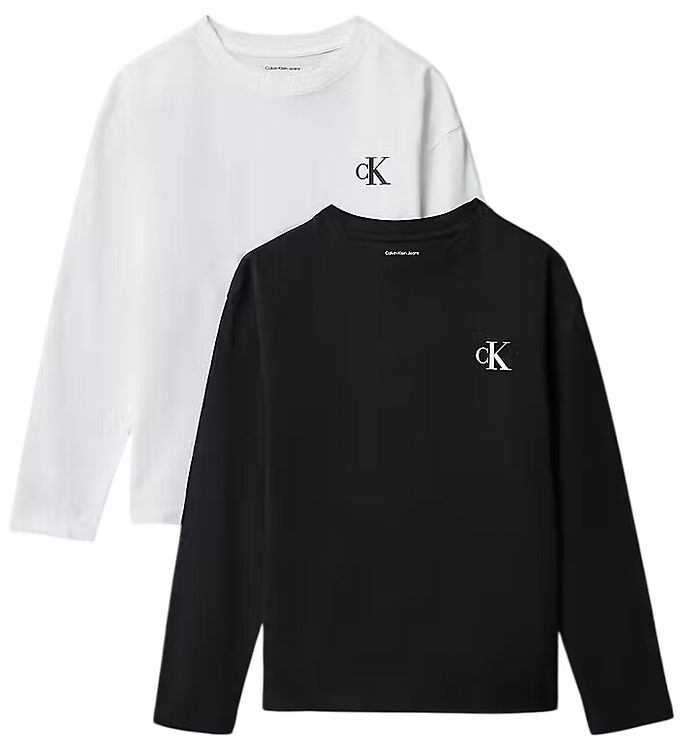 Calvin Klein Bluse - 2-pak - Bright White/ Pvh Black