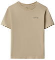 Calvin Klein T-shirt - Logo - HumusBeige
