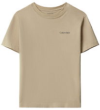 Calvin Klein T-shirt - Logo - HumusBeige