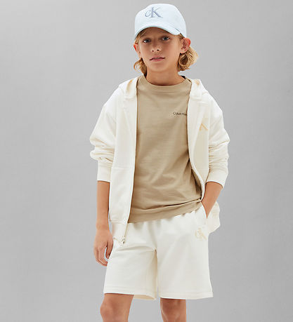 Calvin Klein T-shirt - Logo - HumusBeige