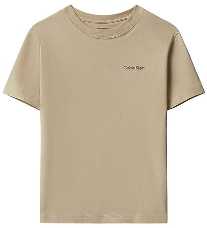 Calvin Klein T-shirt - Logo - HumusBeige