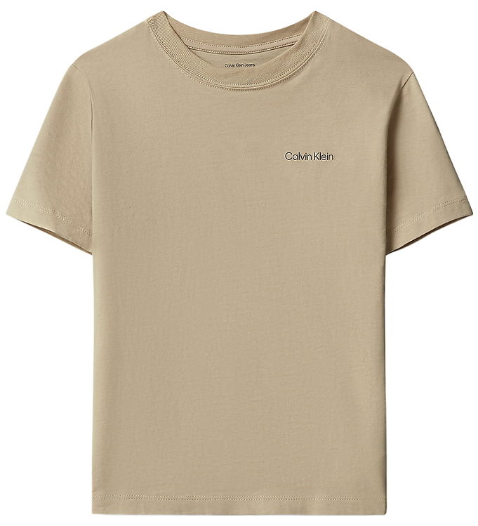 Calvin Klein T-shirt - Logo - HumusBeige