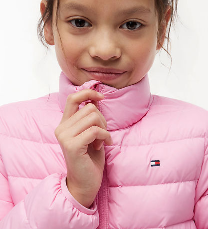 Tommy Hilfiger Dunjakke - Pink DaisyPink