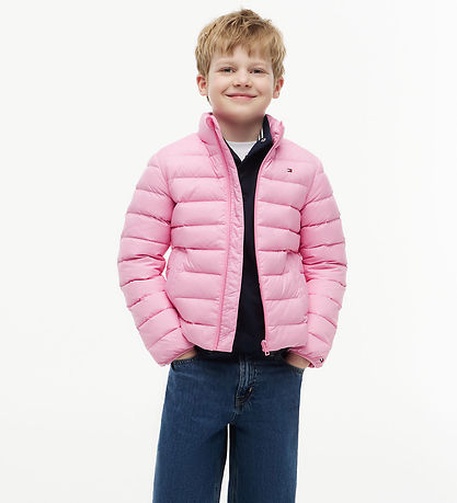 Tommy Hilfiger Dunjakke - Pink DaisyPink