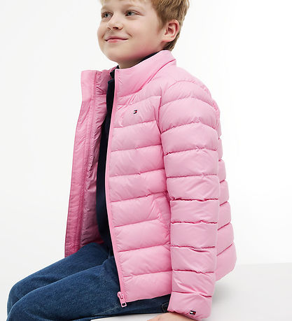 Tommy Hilfiger Dunjakke - Pink DaisyPink