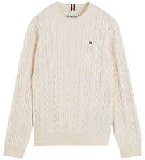 Tommy Hilfiger Bluse - Strik - Ivory Petal Yellow