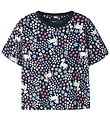 Name It T-shirt - NmfVelda - Navy Blazer/Unicorn Flowers