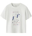 Name It T-shirt - NmfVelda - Bright White/Happiness