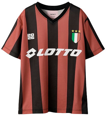 Name It T-shirt - NknJumb - Lotto - Poinsettia/Black