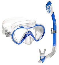 Mares Snorkelsæt - Junior - Vento Dry - Blue/ White