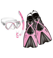 Mares Snorkelsæt m. Svømmefødder - X-One Pirate - Pink