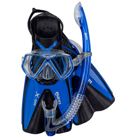 Mares Snorkelsæt m. Svømmefødder - X-One Pirate - Blue