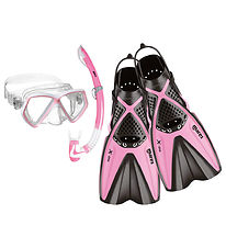 Mares Snorkelsæt m. Svømmefødder - X-One Pirate - Pink