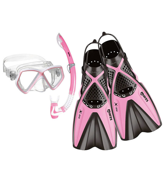 Mares Snorkelsæt m. Svømmefødder - X-One Pirate - Pink