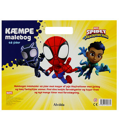 Alvilda Malebog - Marvel Spidey - Kæmpe Malebog