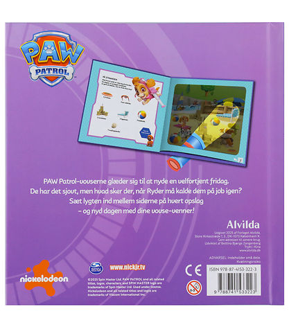 Alvilda Billedbog m. Magisk Lommelygte - Paw Patrol - Altid Til 