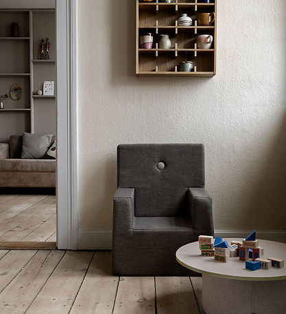 by KlipKlap Lænestol - Kids Chair XL - Brown/Sand