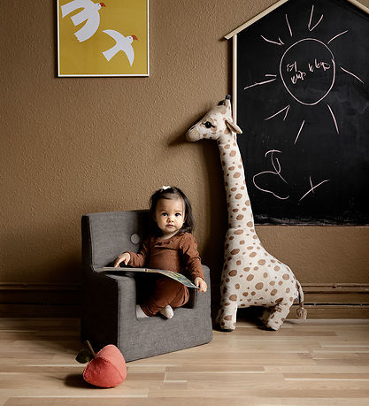 by KlipKlap Lænestol - Kids Chair - Brown/Sand