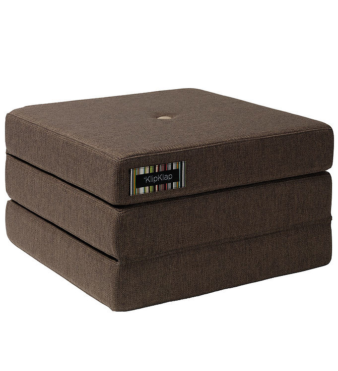 by KlipKlap Foldemadras - 3 Fold Single - 195x65 cm - Brown/Sand