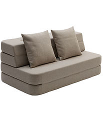 by KlipKlap Fold Sofa - 3 Folds - 120 cm - Beige/Sand