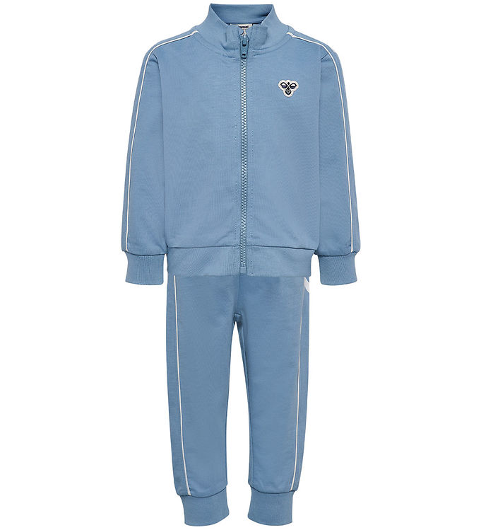 Hummel Træningssæt - hmlMINI CO REG Track Suit - Faded Denim