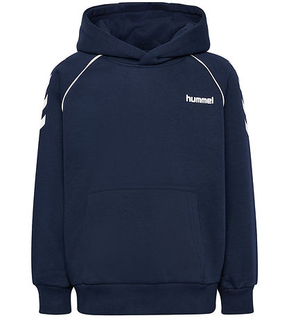 Hummel Hættetrøje - hmlJr Loose Chevron Hoodie - Dress Blues