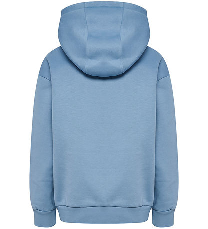 Hummel Hættetrøje - hmlJr Loose Hoodie Bee - Faded Denim