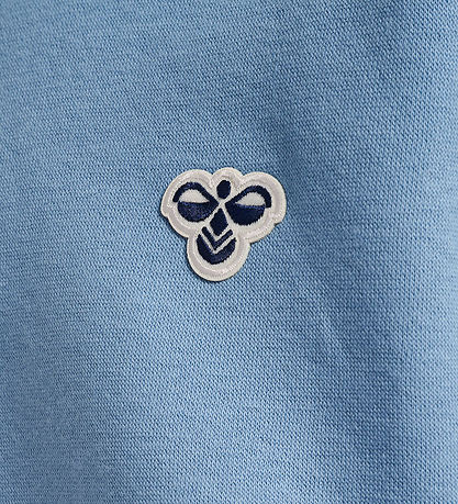 Hummel Hættetrøje - hmlJr Loose Hoodie Bee - Faded Denim