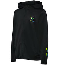 Hummel Cardigan - hmlShimmer Track Jacket - Black/Limeade