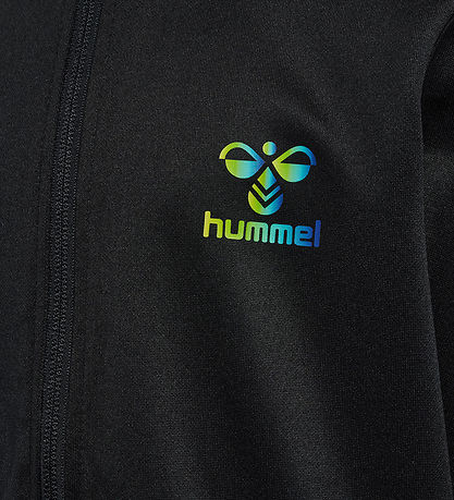 Hummel Cardigan - hmlShimmer Track Jacket - Black/Limeade