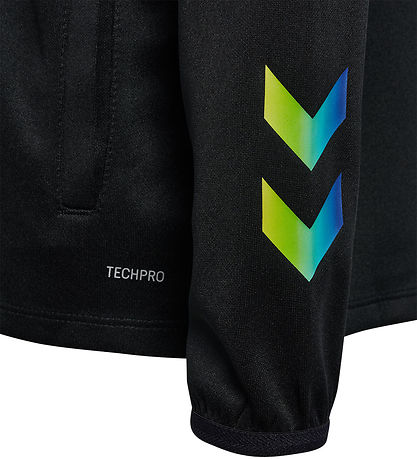 Hummel Cardigan - hmlShimmer Track Jacket - Black/Limeade