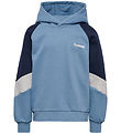 Hummel Hoodie - hmlJr Loose Blocked Hoodie - Faded Denim