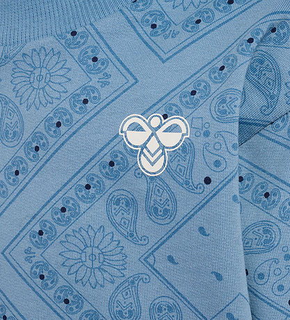 Hummel Sweatshirt - hmlMINI Loose Paisley AOP Sweatshirt - Faded
