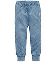Hummel Sweatpants - hmlMINI Loose Paisley AOP Pants - Faded Deni
