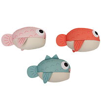 Swim Essentials Dykkervægte - 3-pak - Pufferfish - Rød/Pink/Grøn