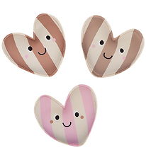 Swim Essentials Dykkervægte - 3-pak - Cozy Hearts - Pink/Beige