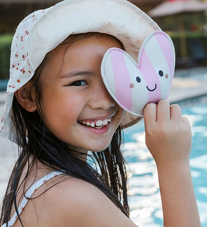 Swim Essentials Dykkervægte - 3-pak - Cozy Hearts - Pink/Beige