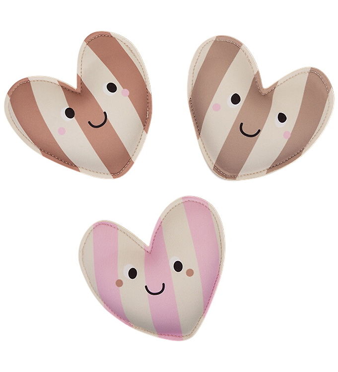 Swim Essentials Dykkervægte - 3-pak - Cozy Hearts - Pink/Beige