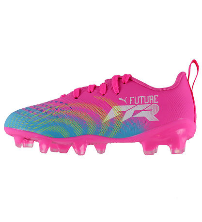 Puma fodboldstøvler - Future 9 Play FG/AG Jr - Poison Pink/Sunst