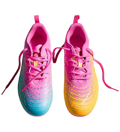 Puma fodboldstøvler - Future 9 Play FG/AG Jr - Poison Pink/Sunst