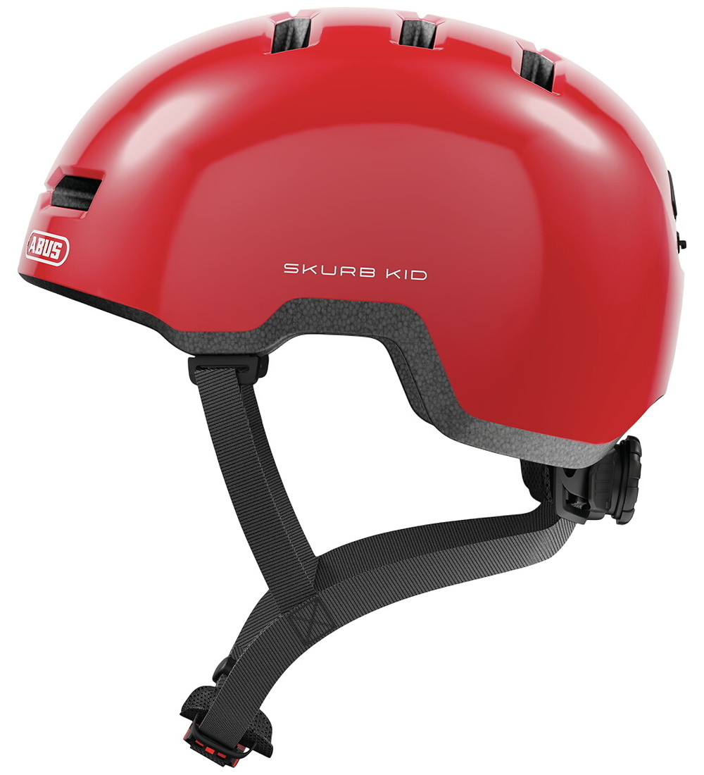 Abus Fahrradhelm - Skurb Kid - Glänzend Rot - Abus - 51-55 cm - Fahrradhelme