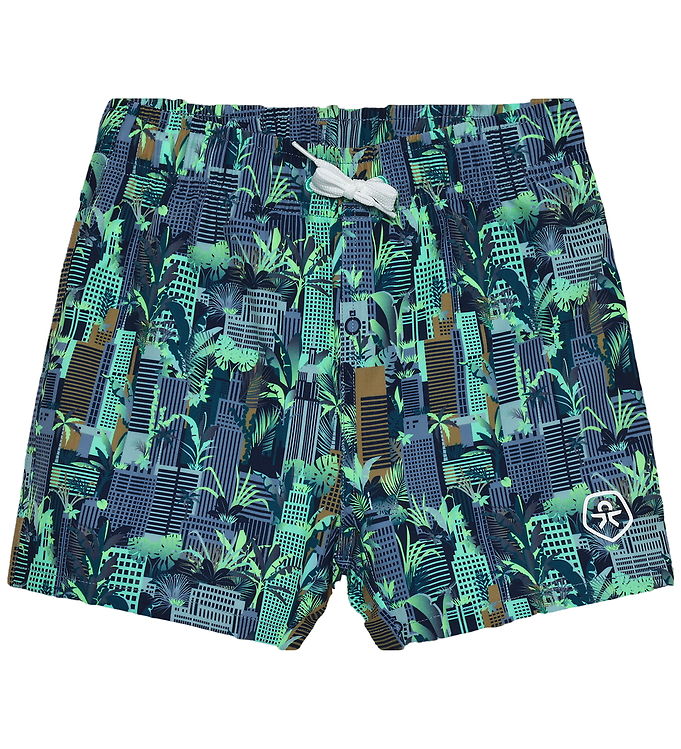 Color Kids Badeshorts - Cabbage m. Print