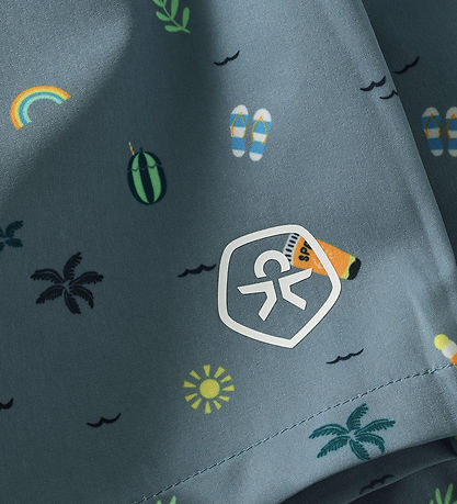 Color Kids Badeshorts - Coronet Blue