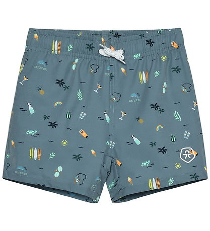 Color Kids Badeshorts - Coronet Blue