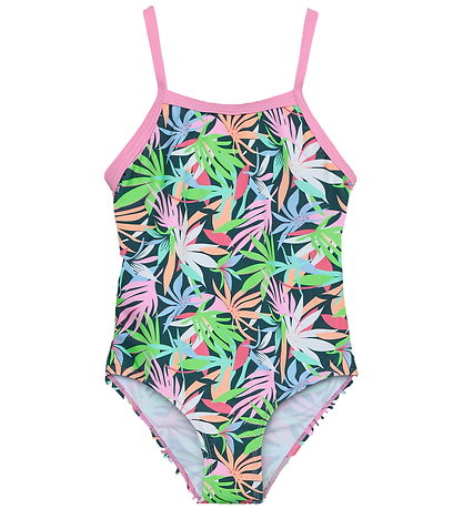 Color Kids Badedragt - Begonia Pink AOP