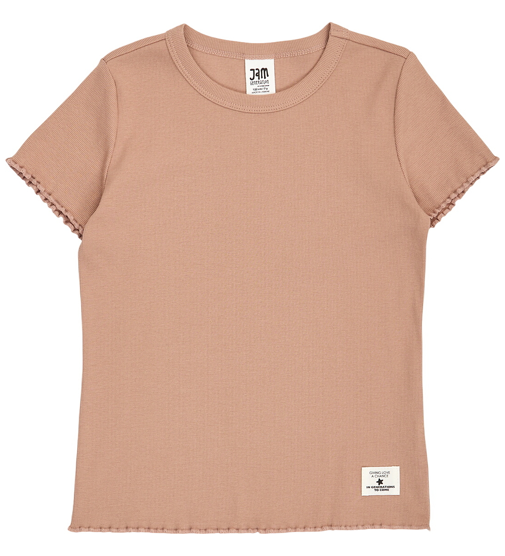 Jam Generation T-Shirt - Rib - Mandel - Jam Generation - 9 Jahre (134) - T-Shirts