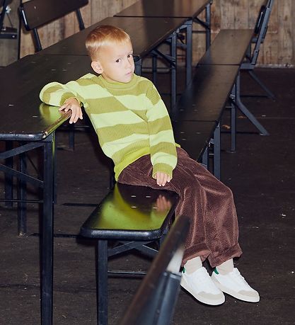 Müsli Bluse - Strik - Pear m. Striber