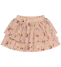 Petit Piao Nederdel - PpStar  - Misty Rose Strawberry AOP