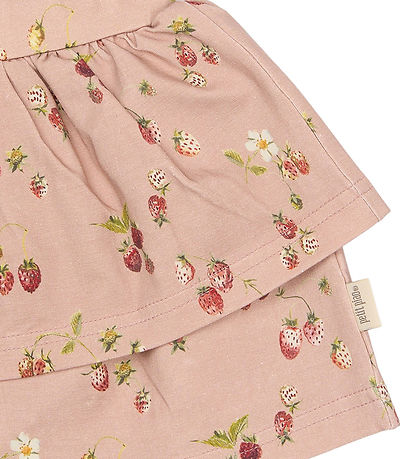 Petit Piao Nederdel - PpStar  - Misty Rose Strawberry AOP